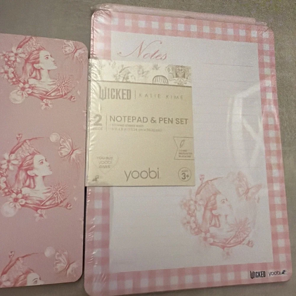 Wicked Limited Édition Yoobi Notepad Pen and Notepad w/ pen: Glinda